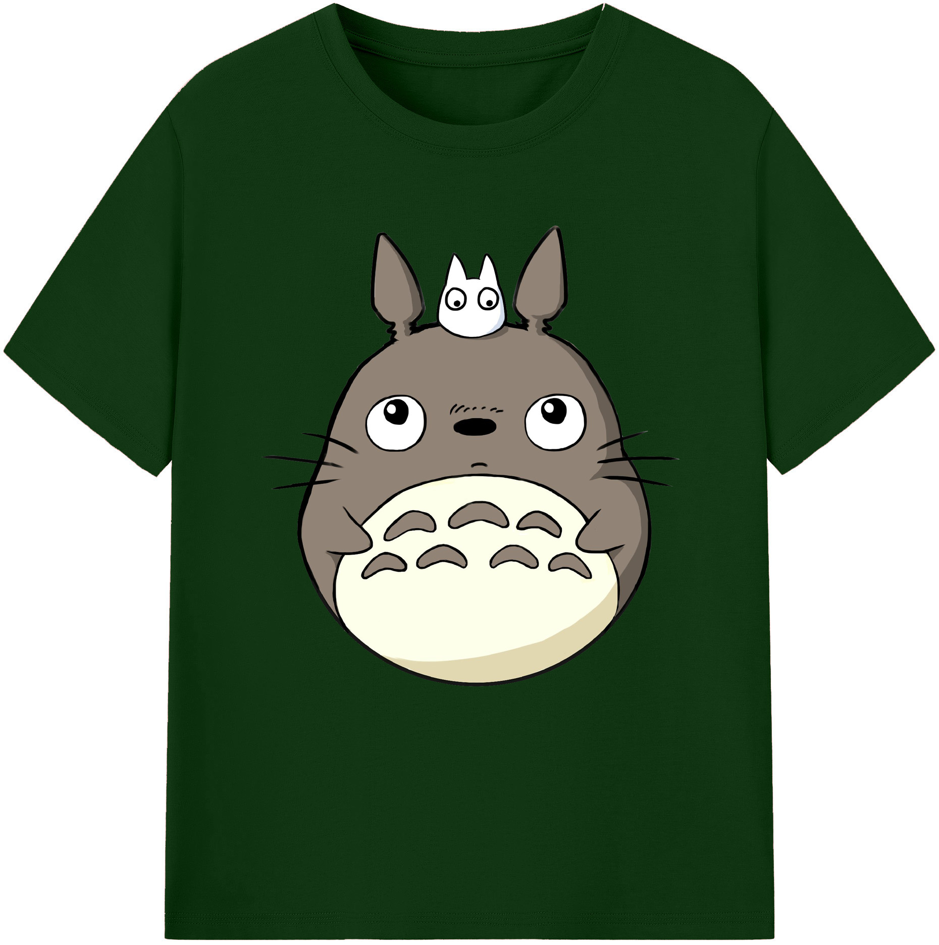（画像用） となりのトトロ 草壁メイ 草壁サツキ My Neighbor Totoro Satsuki Kusakabe Mei Kusakabe 綿100％半袖Tシャツ（フロントプリント）